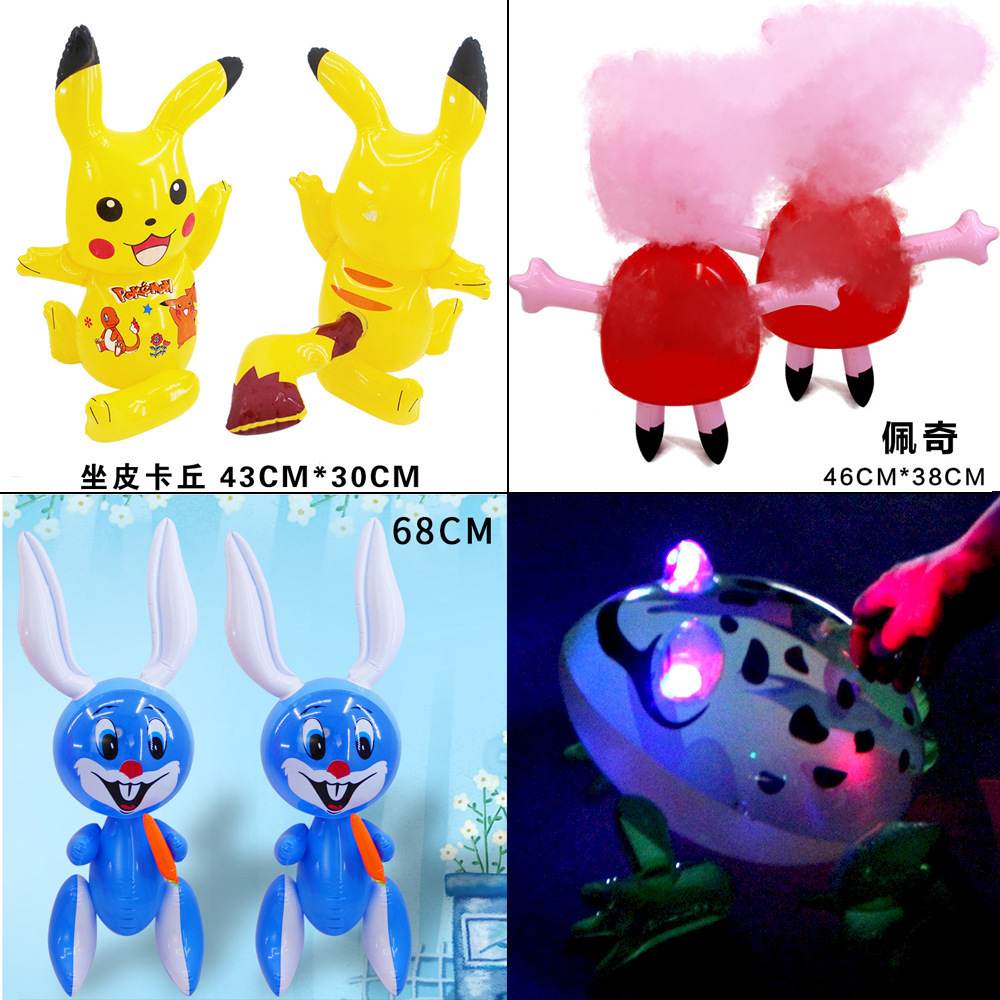 Children&#039;s Small toys Inflatable Cartoon animal Toys wholesale THICKened PVC material gift baby toys