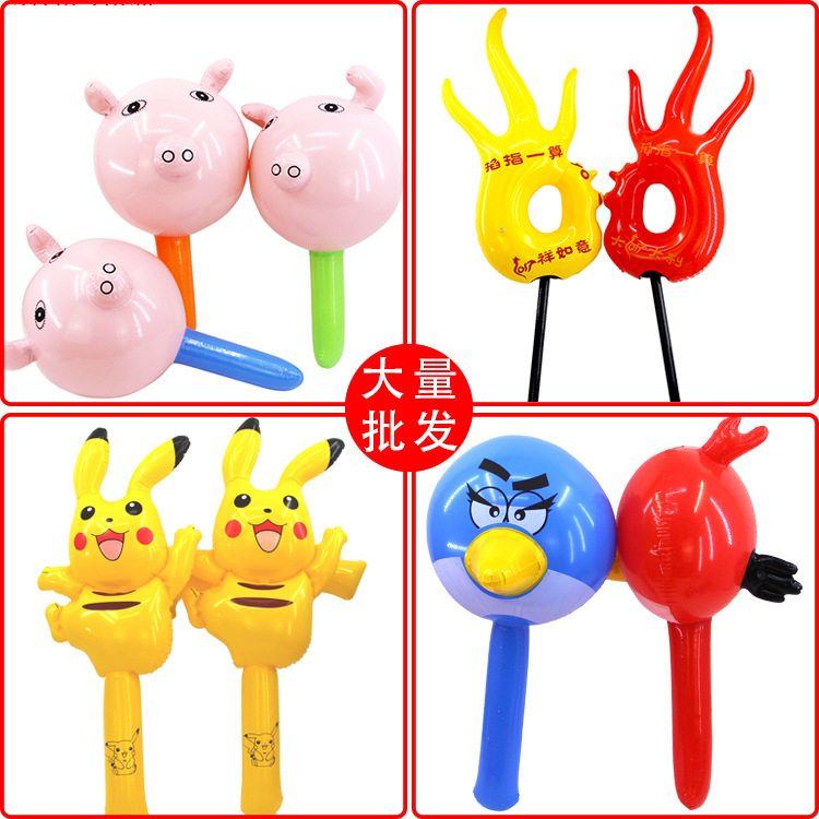 Children's Small toys Inflatable Cartoon animal Toys wholesale THICKened PVC material gift baby toys