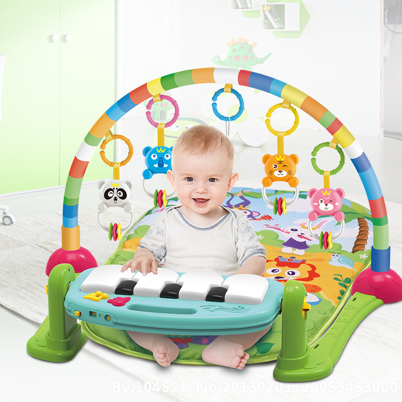 Cross - border the original neonatal pedal piano fitness multi - function early childhood music baby toys baby crawl pad
