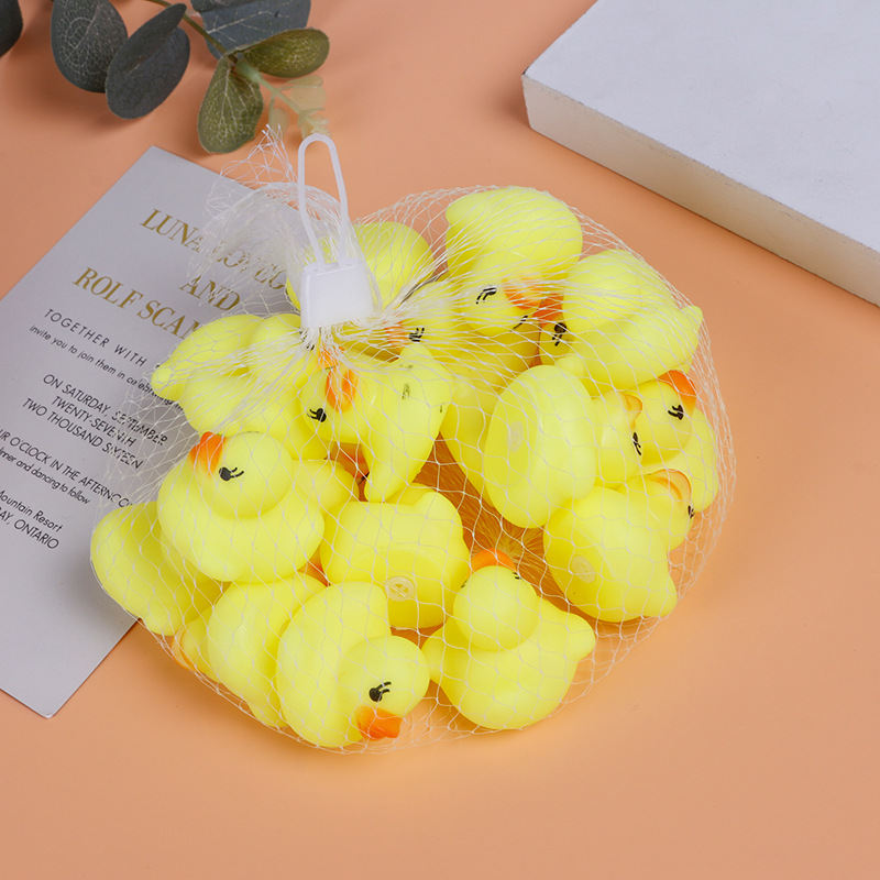 * Water Playing Small Yellow Duck Mini Bath Toys Baby Toys Little Duck Vinyl Children&#039;s Educational Toys Wholesale