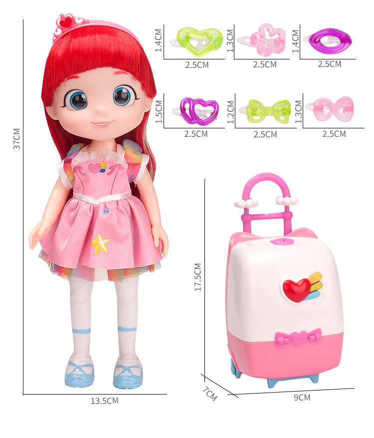 Rainbow Baby Toys Xinbao Girl Lulu Talking Singing Play House Children's Birthday Gifts Set Toys