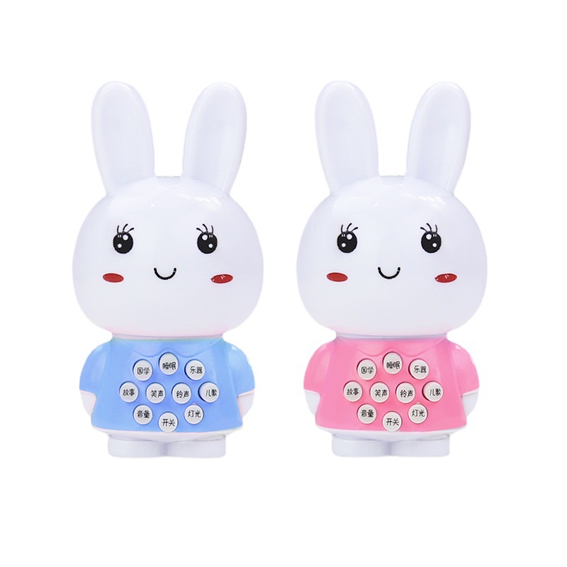 Baby Toys Cartoon Mini Rabbit Early Education Story Machine Music Lighting Multiple Functions Baby Story Machine