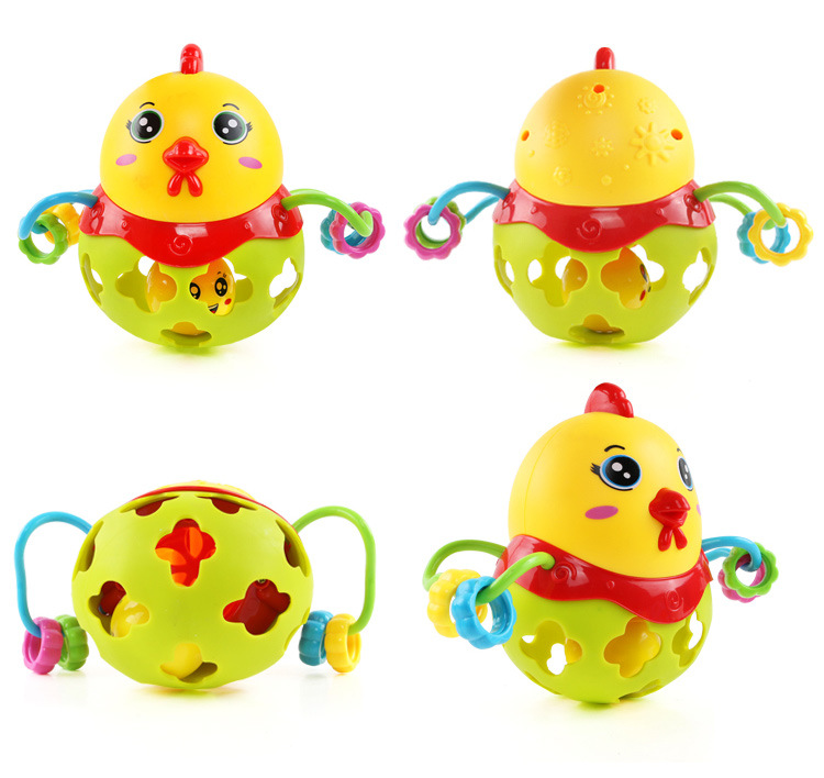 Baby hand shake bell ball Baby Teaching AIDS Shake Bell Fitness soft Rubber ball bell ball Baby Toys