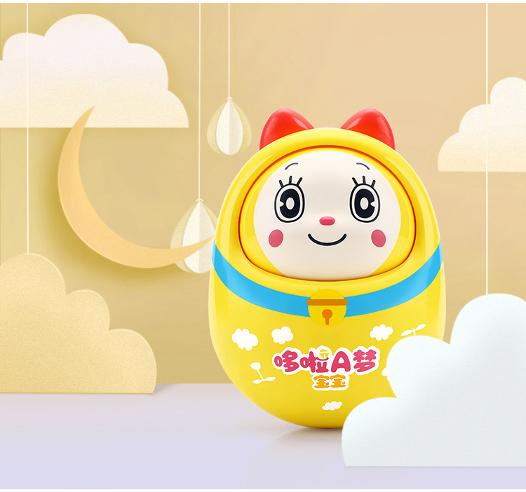 Doraemon Baby Toys Tumbler Bobbleheads 3-6-9-12 Months Baby Early Education Puzzle 0-1 Years Old