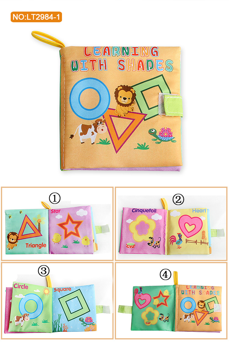 Baby Three-Dimensional Cloth Book Early Education Foreign Trade Four Bags Cloth Book with Ringing Paper One Piece Dropshipping Baby Toys