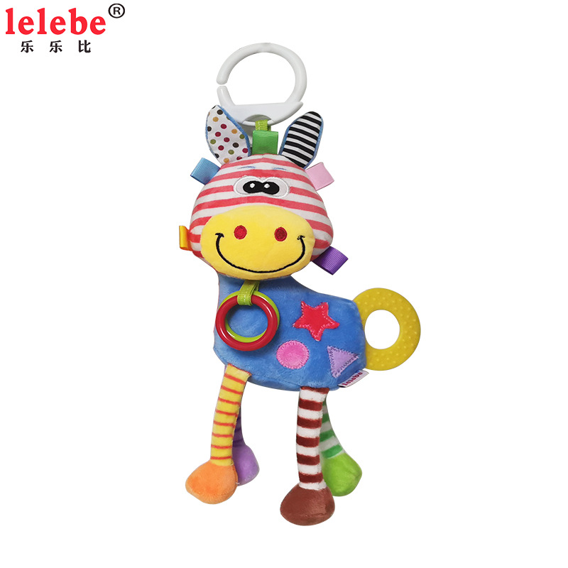 Lelebe New Multi-Functional Popular Animal Pendant Car Hanging Teether Rattle Baby Toys 0-3 Years Old Puzzle