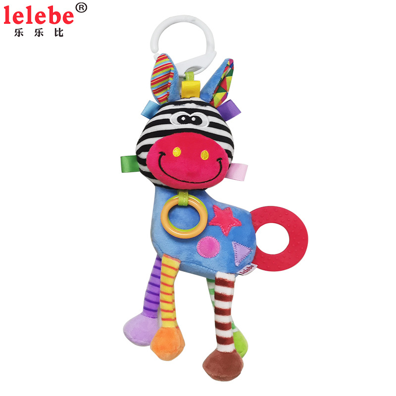 Lelebe New Multi-Functional Popular Animal Pendant Car Hanging Teether Rattle Baby Toys 0-3 Years Old Puzzle