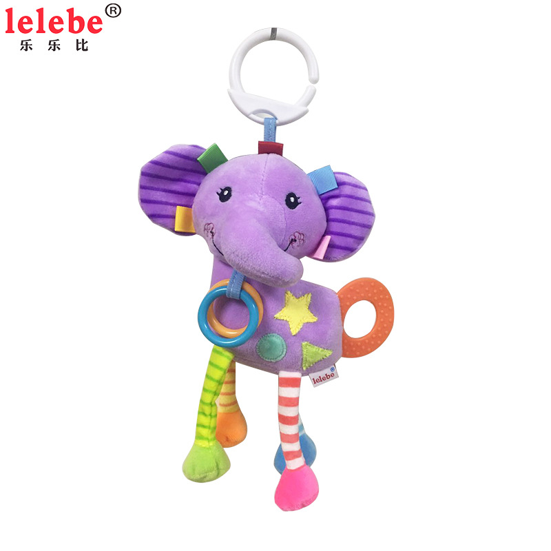 Lelebe New Multi-Functional Popular Animal Pendant Car Hanging Teether Rattle Baby Toys 0-3 Years Old Puzzle