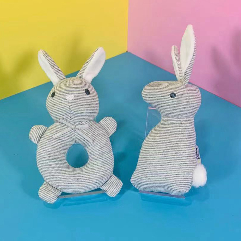 Mamibeby Baby Toys 0-1 Years Old Baby Plush Toy Cute Rabbit Stick for Practicing Grip Baby Stick Ringing Paper. 02