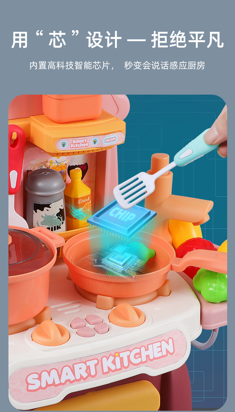 Children Play House Kitchen Microwave Oven Dishwasher Small Appliances Juicer Washing Machine Baby Toys Boys and Girls