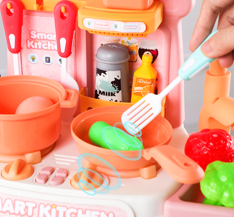 Children Play House Kitchen Microwave Oven Dishwasher Small Appliances Juicer Washing Machine Baby Toys Boys and Girls