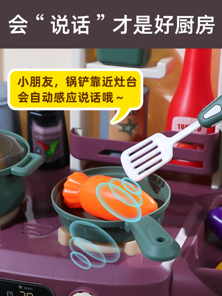 Children Play House Kitchen Microwave Oven Dishwasher Small Appliances Juicer Washing Machine Baby Toys Boys and Girls