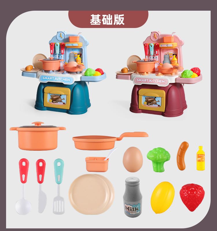Children Play House Kitchen Microwave Oven Dishwasher Small Appliances Juicer Washing Machine Baby Toys Boys and Girls