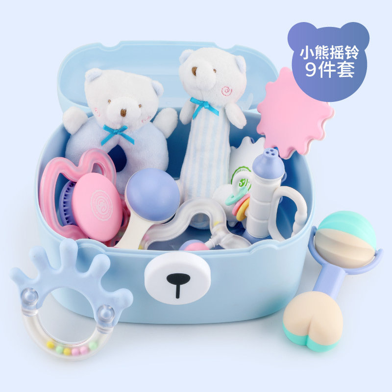 South Chesapeake GoryeoBaby baby hand bell, bell box set teeth plastic OEM newborn baby toys