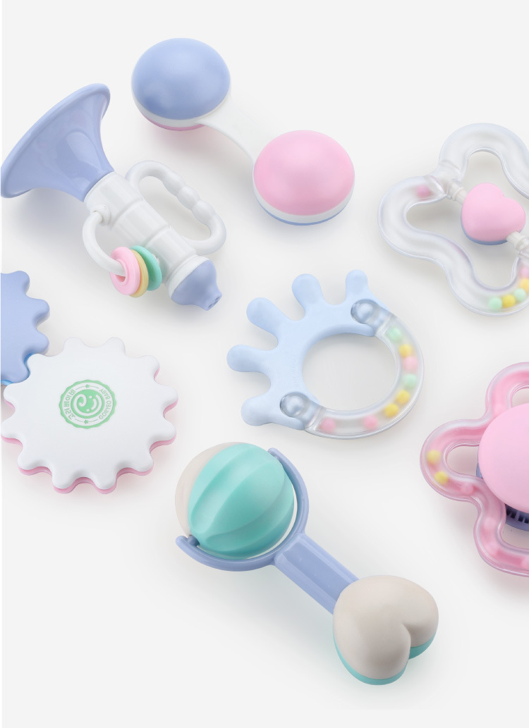 South Chesapeake GoryeoBaby baby hand bell, bell box set teeth plastic OEM newborn baby toys