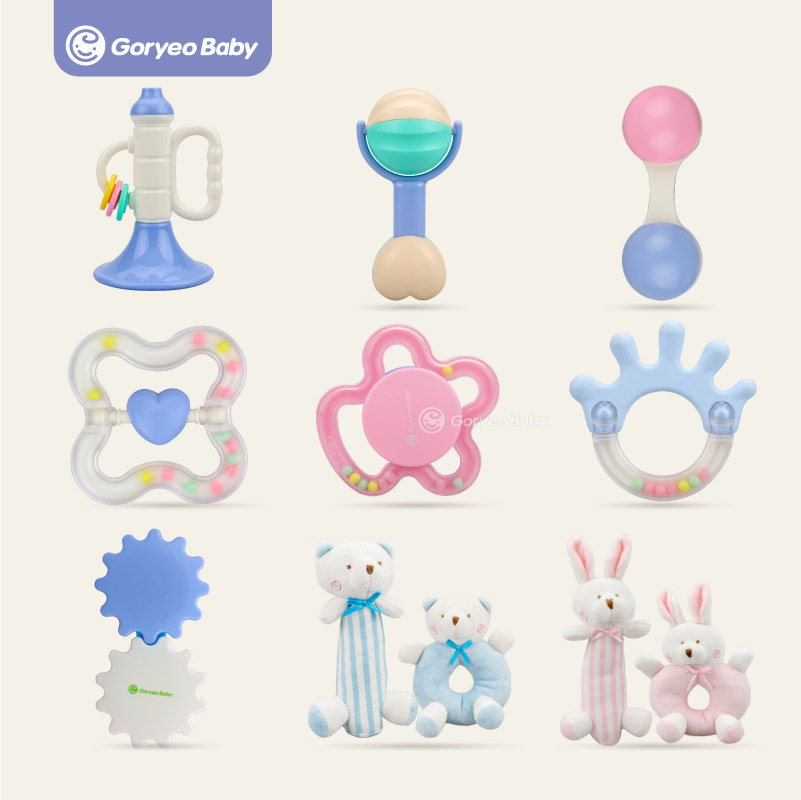 South Chesapeake GoryeoBaby baby hand bell, bell box set teeth plastic OEM newborn baby toys