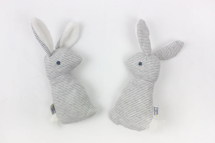 Baby toys 0 and 1 year old express rabbit clutching stick BB cuddly paper Baby plush toy