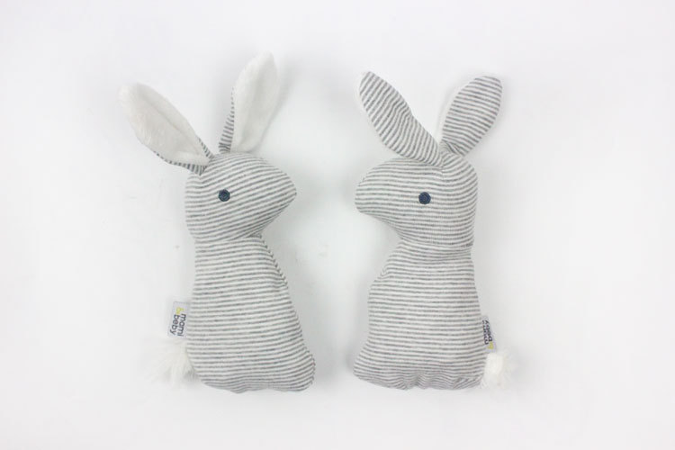 Baby toys 0 and 1 year old express rabbit clutching stick BB cuddly paper Baby plush toy
