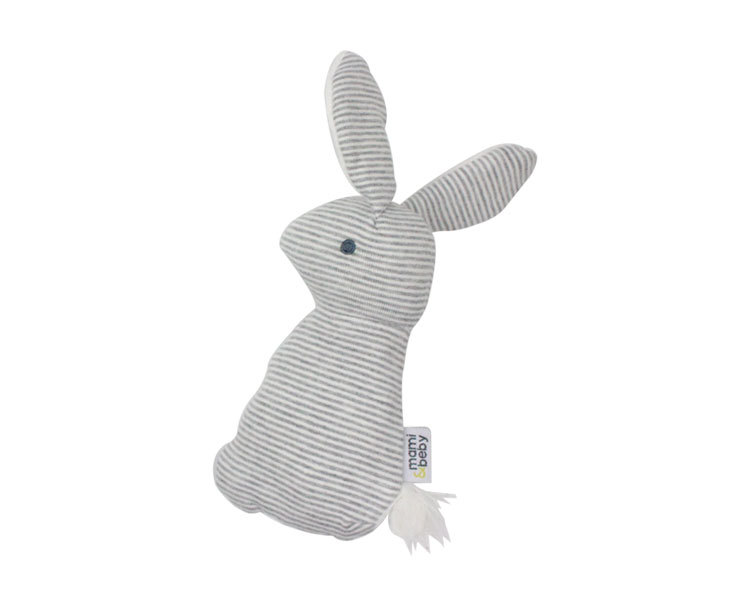 Baby toys 0 and 1 year old express rabbit clutching stick BB cuddly paper Baby plush toy