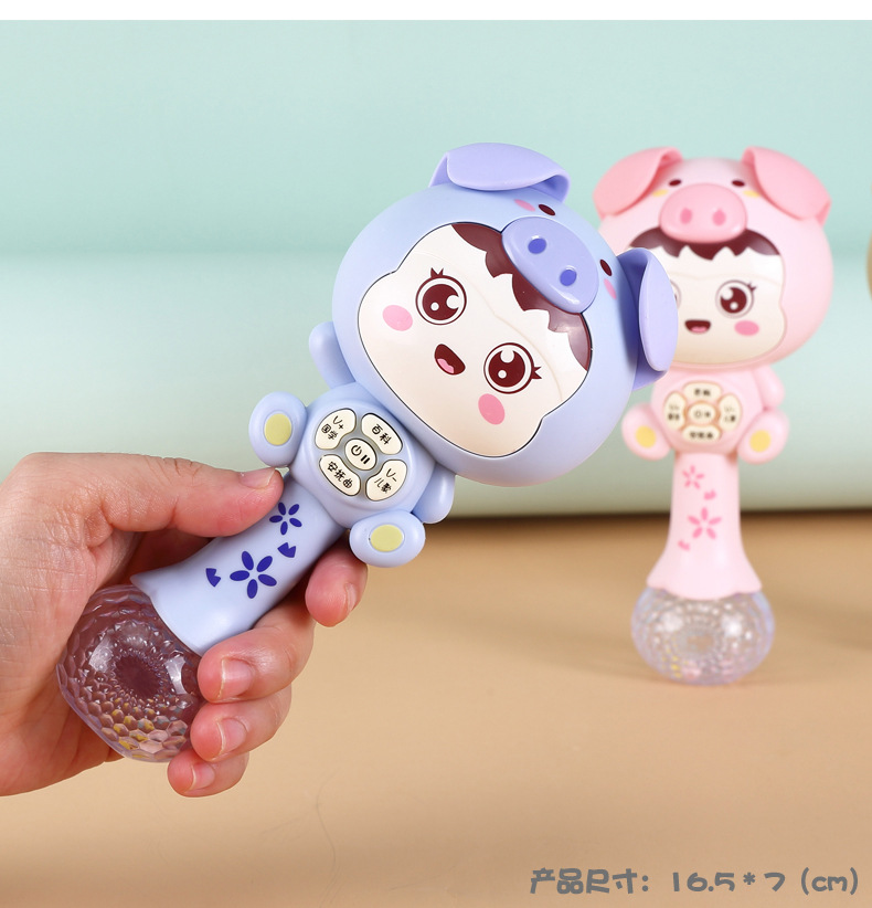 Child Baby Toys Handbell Music Rattle Drum Soft Teether Baby Mother and Baby Rhythm Stick Tumbler Toys Child Baby Toys Handbell Music Rattle Drum Soft Teether Baby Mother and Baby Rhythm Stick Tumbler Toys