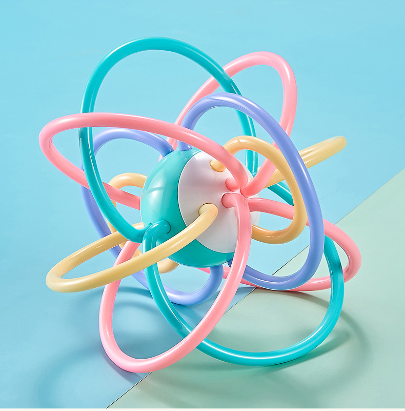 Shijia Manhattan Ball Hand Ball Baby Teether Ball Molar Rod Water Boiling Suitable 3-6-12 Months Baby toys Shijia Manhattan Ball Hand Ball Baby Teether Ball Molar Rod Water Boiling Suitable 3-6-12 Months Baby toys