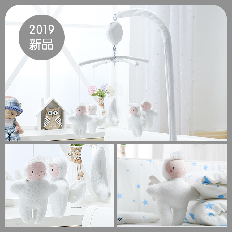 One Piece Dropshipping Baby Sleeping Toys Newborn Fabric Rotating Electric with Bracket Baby toys