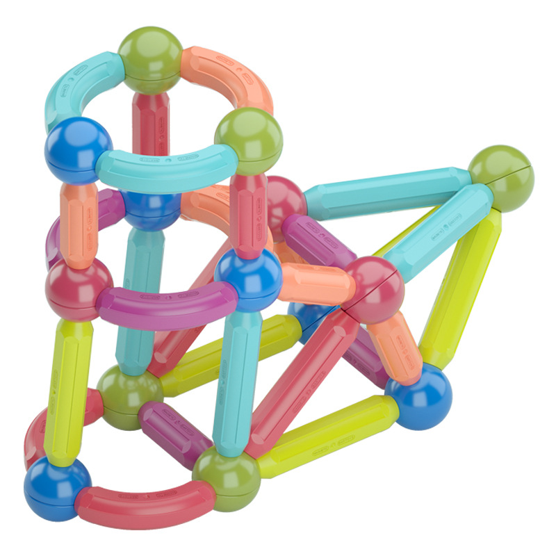 Magnetic Rods Children&#039;s Assembled Magnetic Building Blocks Children Early Childhood Education Baby toys