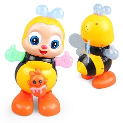 Tiktok Hot Sale Dancing Little Cute Duck Music Light Dancing Red Duck Electric Swing Doll Stall