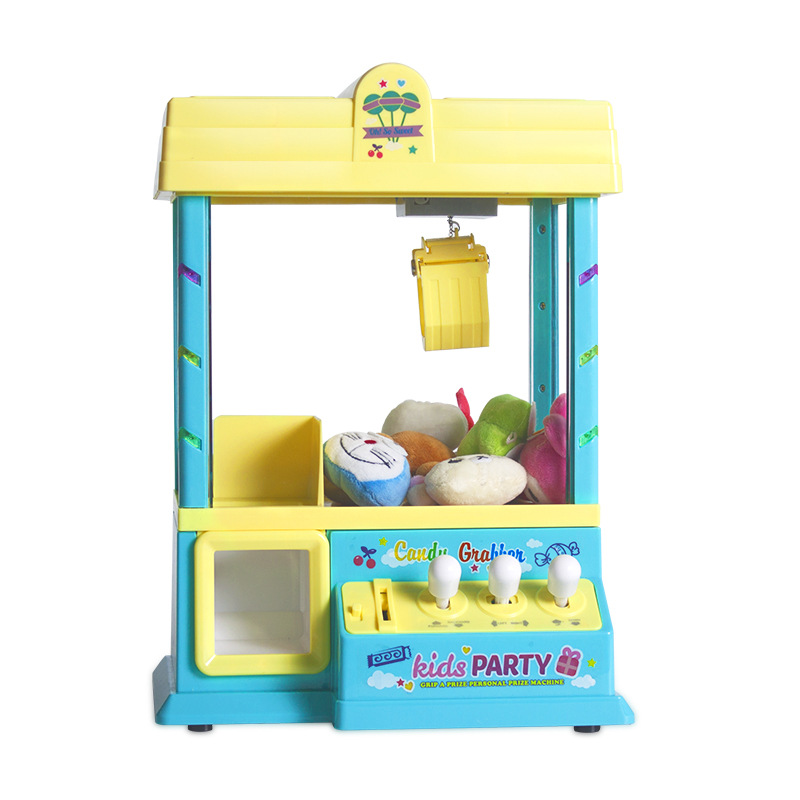 Opel 953 Mini Claw Machine Gashapon Machine Coin-Operated Game Music Clip Doll Claw Machine Coin-Operated Game Machine
