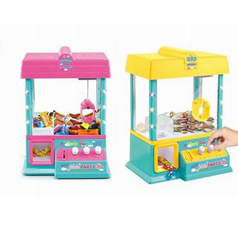 Opel 953 Mini Claw Machine Gashapon Machine Coin-Operated Game Music Clip Doll Claw Machine Coin-Operated Game Machine
