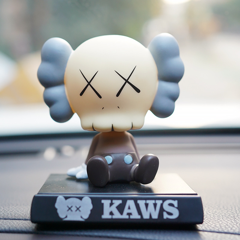 XX Eye Bobble Head Doll Car Decoration Mobile Phone Bracket Ins Trendy Driving Interior Trim Cute Creative Interior Decorations