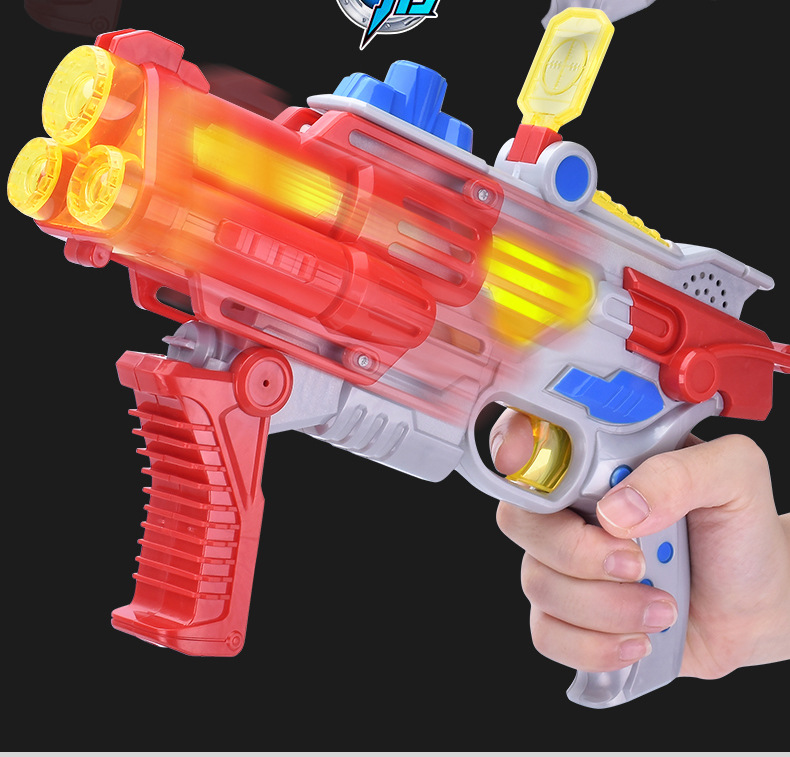 Genuine Ultraman Toy Gun Soft Bullet Gun Children's Electric Acousto-Optic Gun Weapon Gift Set DiGa Doll Gift