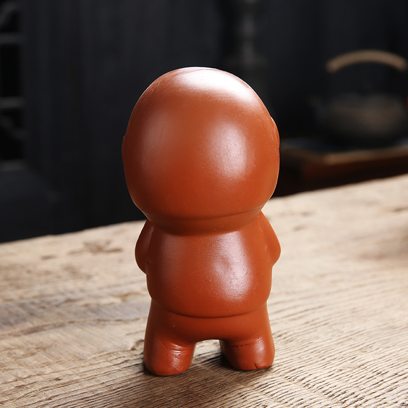 Small Wholesale Tea Ornaments Doll Pee Boy Peeing, Pee Boy Little Man Tea with Purple Sand