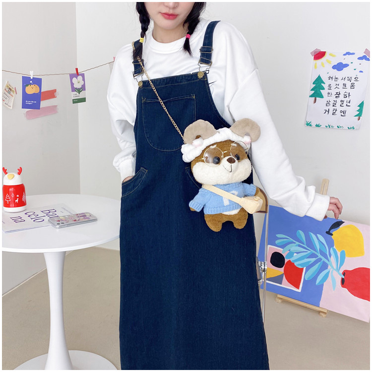 Cute Plush Pouches 2021 Autumn New Cartoon Doll Bag All-Match Ins Chain Shoulder Messenger Bag Fashion Cute Plush Pouches 2021 Autumn New Cartoon Doll Bag All-Match Ins Chain Shoulder Messenger Bag Fashion