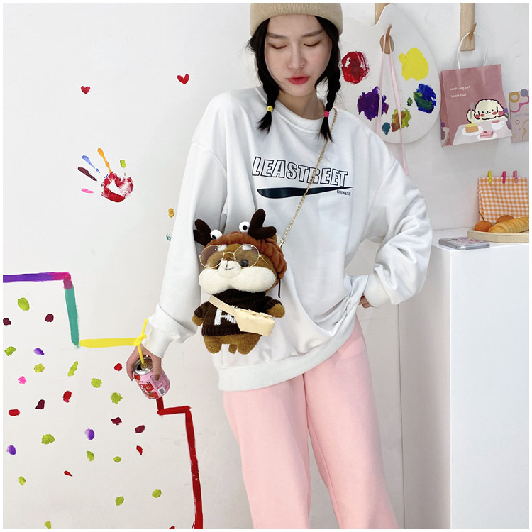 Cute Plush Pouches 2021 Autumn New Cartoon Doll Bag All-Match Ins Chain Shoulder Messenger Bag Fashion Cute Plush Pouches 2021 Autumn New Cartoon Doll Bag All-Match Ins Chain Shoulder Messenger Bag Fashion