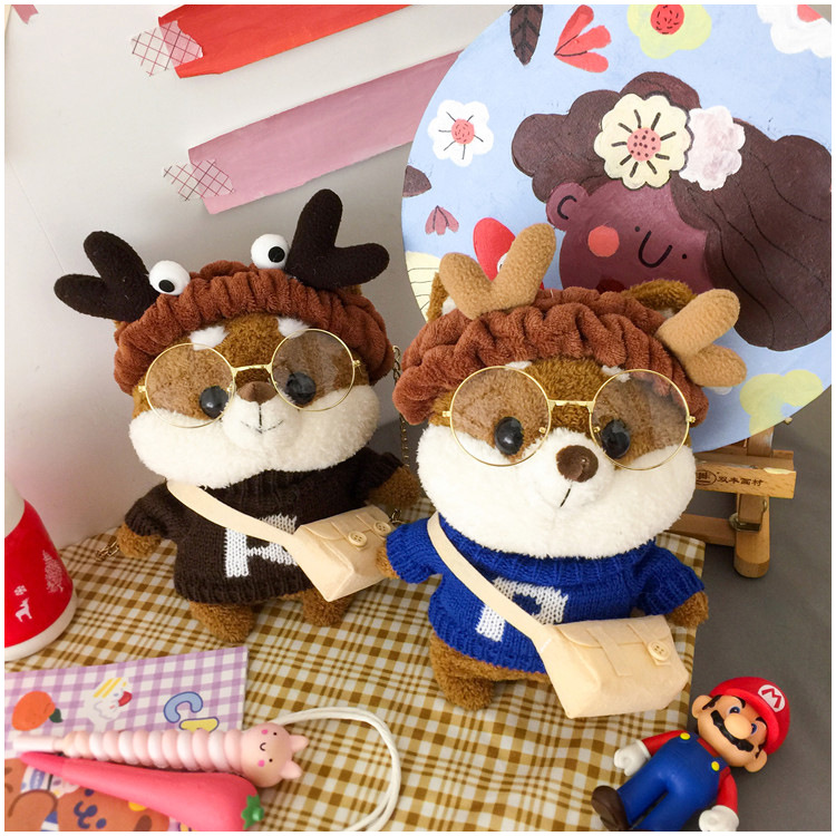 Cute Plush Pouches 2021 Autumn New Cartoon Doll Bag All-Match Ins Chain Shoulder Messenger Bag Fashion Cute Plush Pouches 2021 Autumn New Cartoon Doll Bag All-Match Ins Chain Shoulder Messenger Bag Fashion