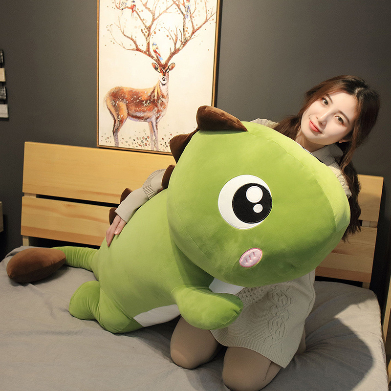 Dinosaur Pillow Plush Toy Girls&#039; Large Size Sleeping Companion Doll Doll Ragdoll Stall Small Gift Factory Wholesale