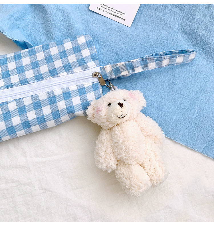Cartoon Plush Toy Bear Keychain Ins Bag Ornaments Girl Keychain Pendant Cute Doll Puppet