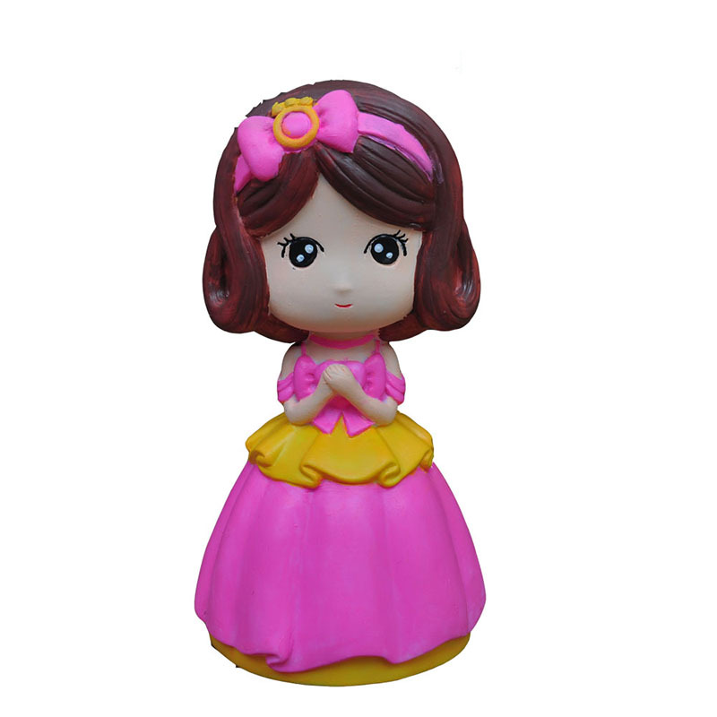 Original New Princess Drop-Resistant Plaster Painted Doll Vinyl Painted White Body Children Graffiti Handmade Toy
