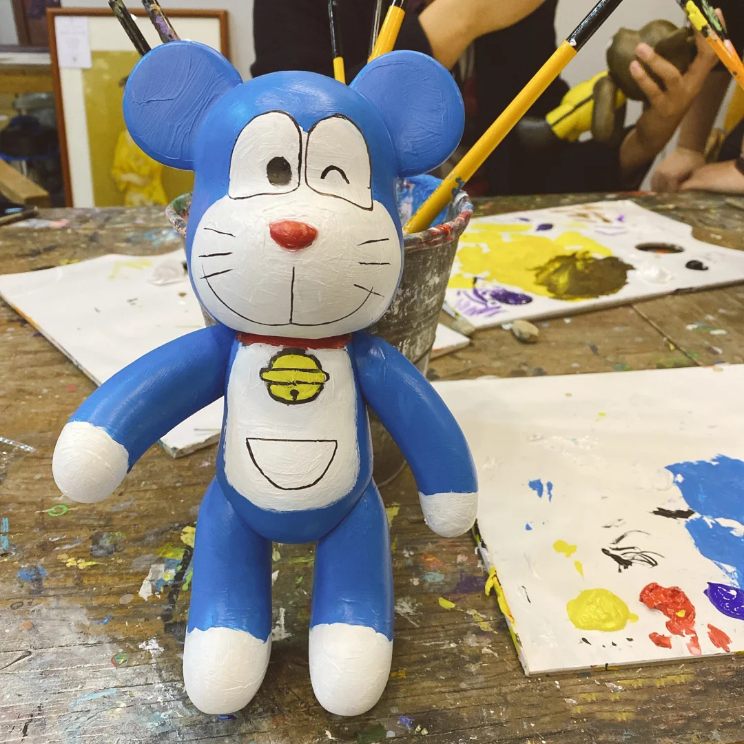 Large DIY Violent Bear Bearbrick Graffiti Fluid Painting White Body Graffiti Non-Plaster Doll Vinyl Toys Wholesale