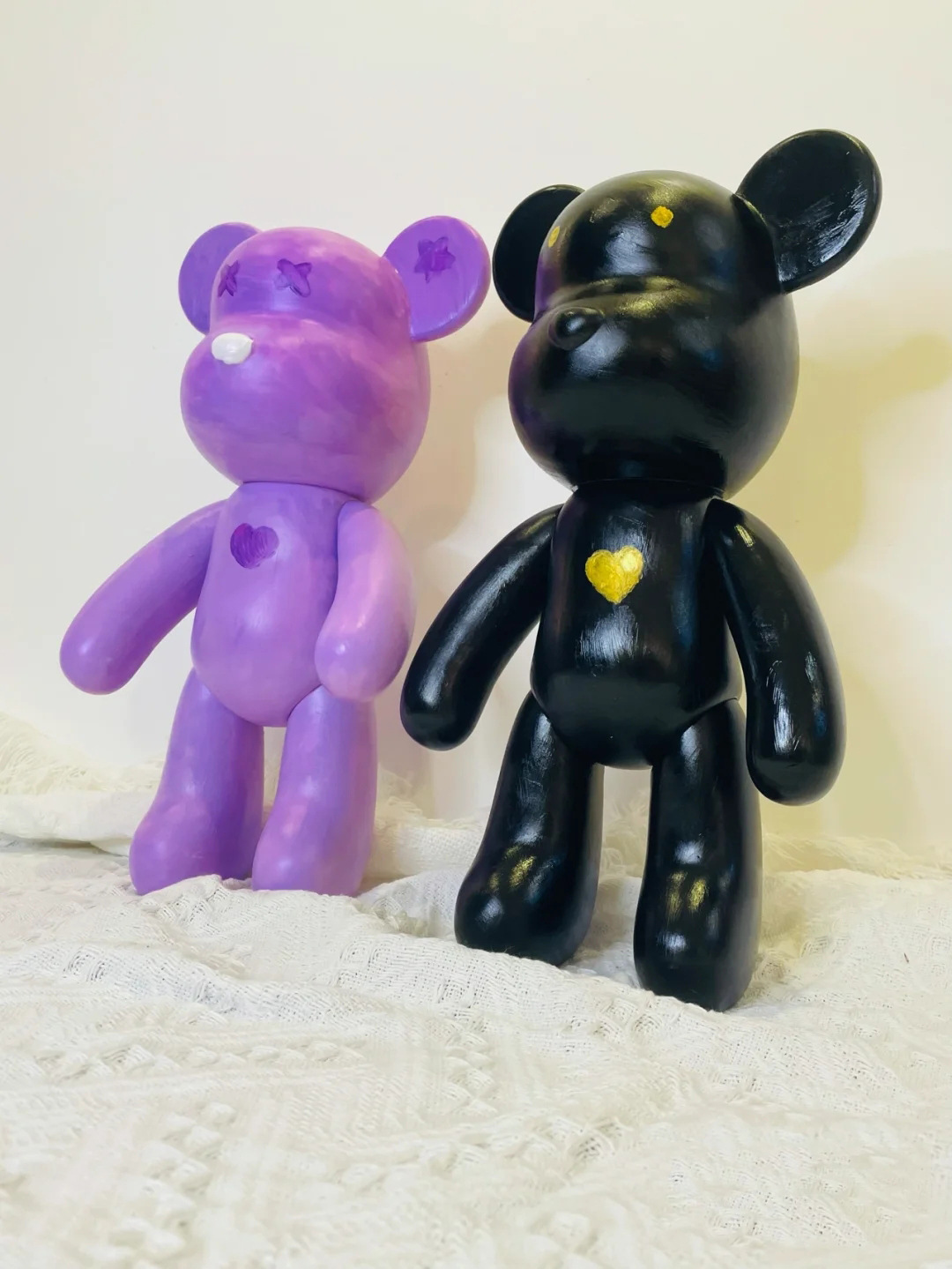 Large DIY Violent Bear Bearbrick Graffiti Fluid Painting White Body Graffiti Non-Plaster Doll Vinyl Toys Wholesale