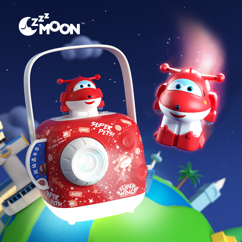 Children&#039;s Bedtime Education Pursuing a Dream Instrument Super Wings Doll Projection Sound Bedtime Reading Coax Sleep Story Machine