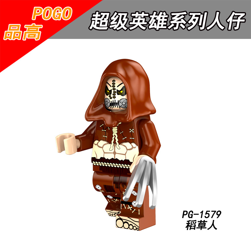 Pogo Blocks Pg8144 Super Heros Clown Sharon Carter Scarecrow Penguin Man Assembling Doll