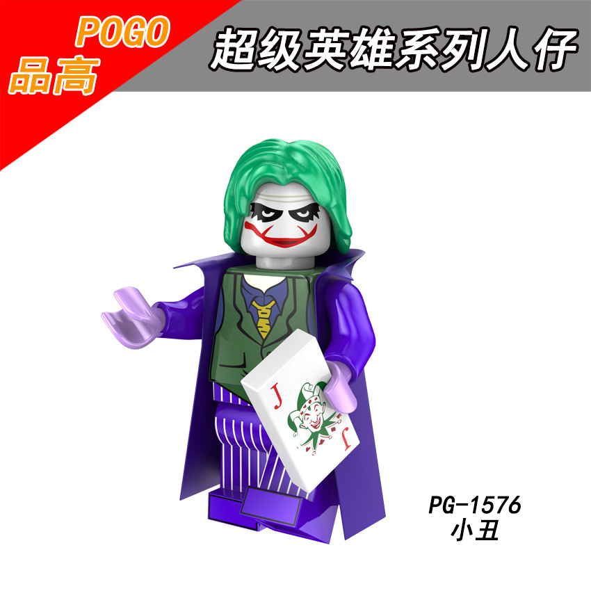Pogo Blocks Pg8144 Super Heros Clown Sharon Carter Scarecrow Penguin Man Assembling Doll