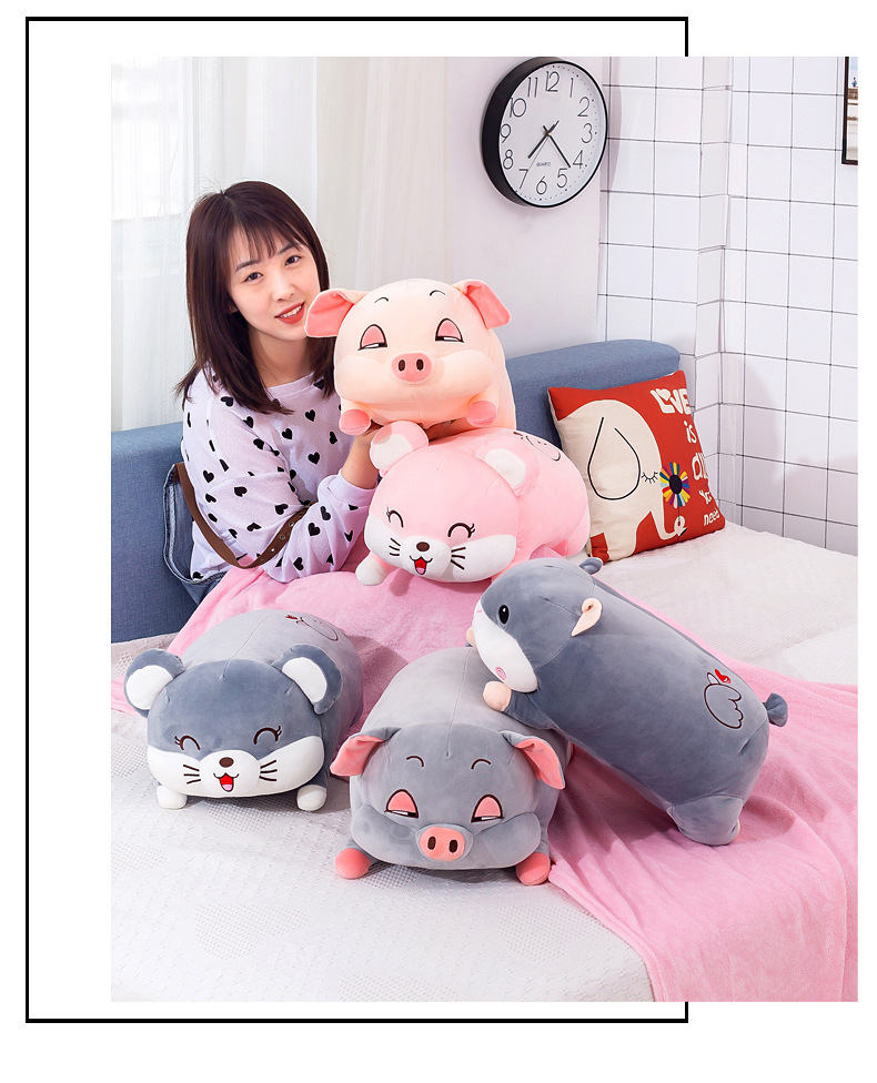 New Sleeping Pillow Sleepy Pig Plush Toy Airable Cover Hamster Doll Two-in-One Mouse Nap Blanket Manufacturer New Sleeping Pillow Sleepy Pig Plush Toy Airable Cover Hamster Doll Two-in-One Mouse Nap Blanket Manufacturer