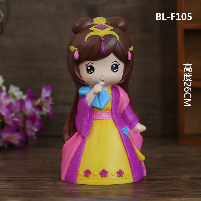Children&#039;s Coloring Toys Classical Princess Fall Not Bad Plaster Doll Vinyl Figurine Wholesale Stall Hot-Selling New Products