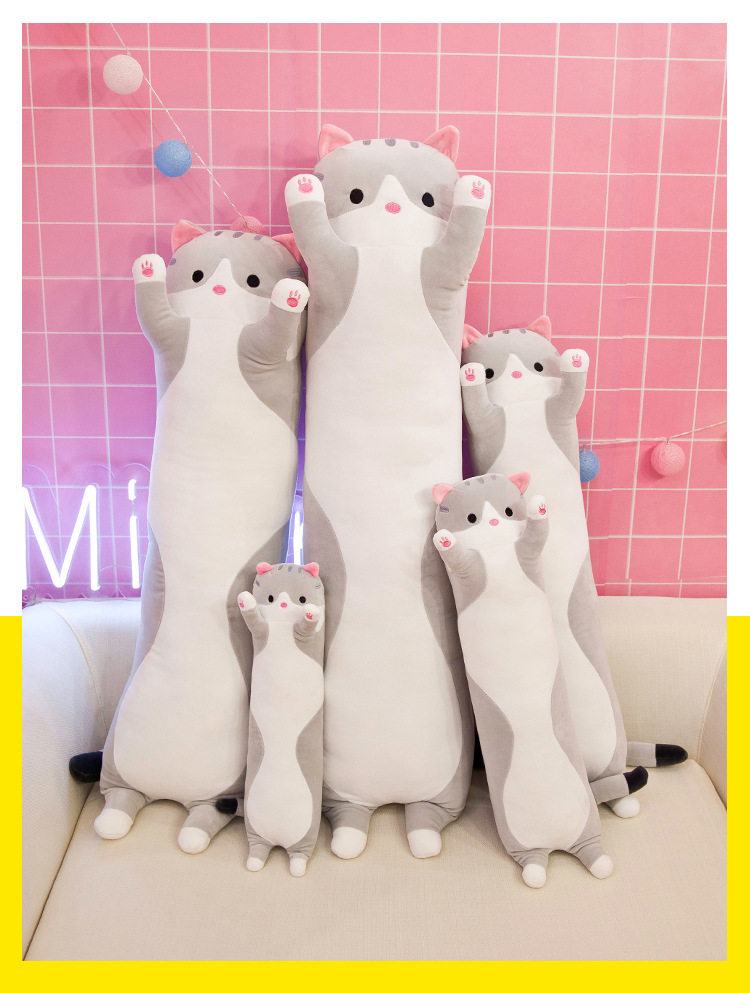 Strip Cat Pillow Plush Toy Doll Foreign Trade Doll Company Wholesale Custom Logo Birthday Gift