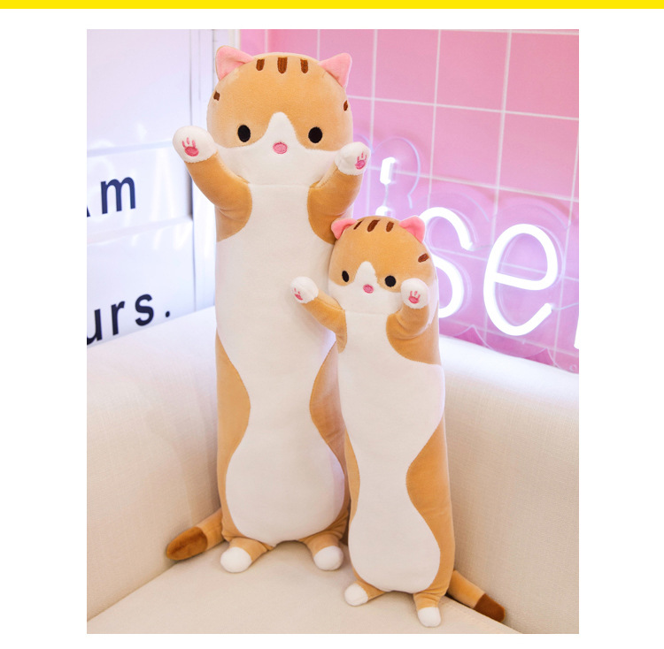 Strip Cat Pillow Plush Toy Doll Foreign Trade Doll Company Wholesale Custom Logo Birthday Gift