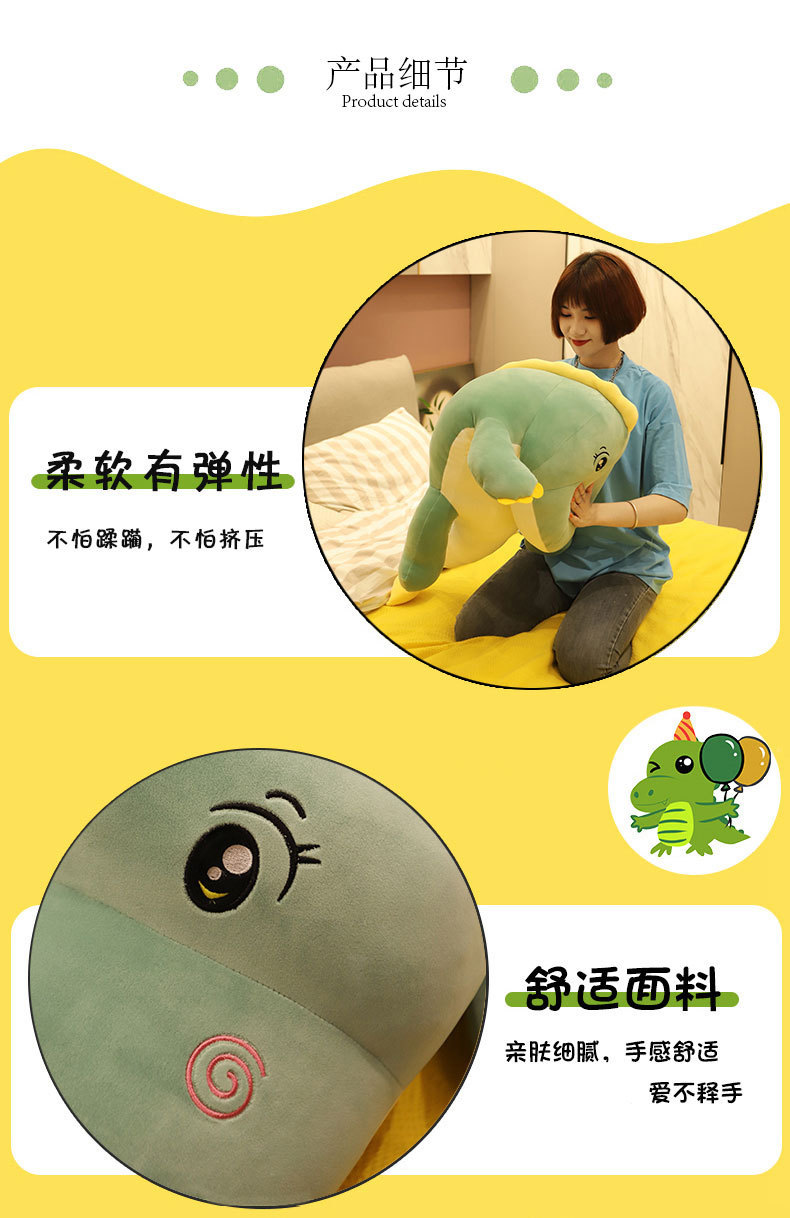 and Adorable Comfortable Dinosaur Pillow Plush Toys Whole Custom Logo Activity Baby Doll Children Sleep Companion Doll