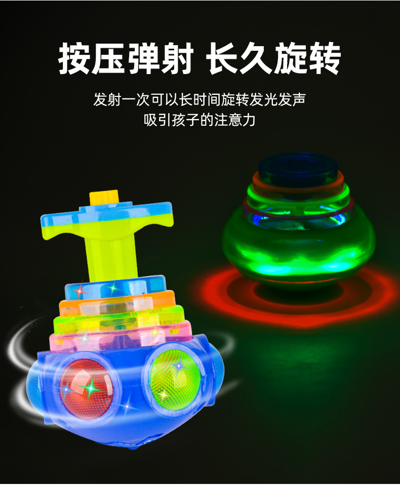 Internet Celebrity Children's Luminous Toys Light Music Gyro Rotating Toy Boys and Girls Stall Square Wholesale Cross-Border Internet Celebrity Children's Luminous Toys Light Music Gyro Rotating Toy Boys and Girls Stall Square Wholesale Cross-Border